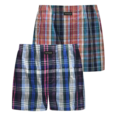 HUSH PUPPIES 2PCS MEN WOVEN BOXER SHORTS | COTTON BLEND | #937275
